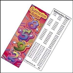  Subtraction Action Bookmarks   36 per set