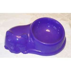  Plastic Cat Shaped Dish / Bowl 10 Oz.: PURPLE: Everything 
