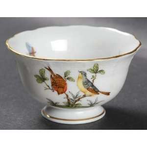 Herend Rothschild Bird (Ro) Individual Open Sugar Bowl, Fine China 