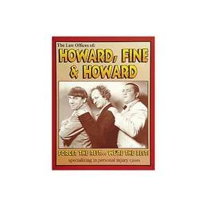   Stooges Tin Metal Sign : Howard Fine Howard Law Firm: Home & Kitchen