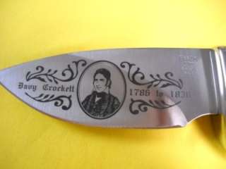 Buck NEW 0923CUSLE Davy Crockett Fixed Blade Knife  