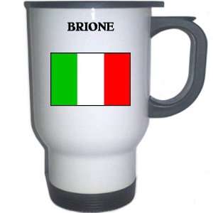  Italy (Italia)   BRIONE White Stainless Steel Mug 