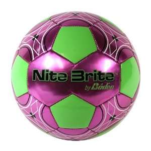 Baden Nite Brite Size 4 Glow in the Dark Soccer Ball:  