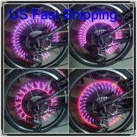   Activated Purple + Red Multi Effects 5 LED Wheel Lights f/ Bike & Car