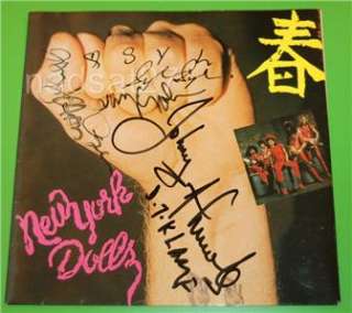   Pills 7 Pic Sleeve SIGNED By Johnny, David, Jerry & Sylvain  