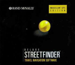 Rand McNally StreetFinder Deluxe Magellan GPS Ed PC CD  