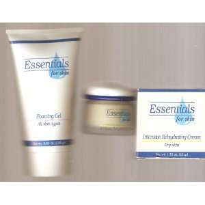   New Essentials Intensive Rehydrating Cream and Foaming Gel Cleanser