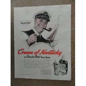  Cream of Kentucky whiskey, Vintage 40s full page print ad 
