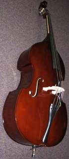 UPRIGHT DOUBLE BASS FIDDLE+SOFT CASE+ Bow FreeShip*  