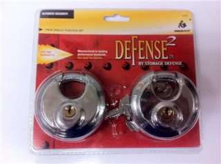 Defense 2 SS 672 Twin Discus Padlock Set  