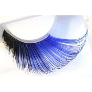 Zinkcolor Cobalt Blue False Synthetic Eyelashes E347 Dance Halloween 
