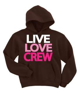 Live Love Crew Rowing Team Hoodie Sweatshirt S XXL  