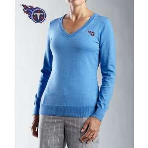  Cutter & Buck Tennessee Titans Womens Supima V Neck Long 