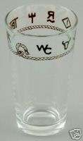 Western Decor Glassware Branded Rope Brands Glasses  