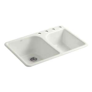 Kohler K 5932 4 NY Executive Chef Self Rimming Kitchen Sink with Four 