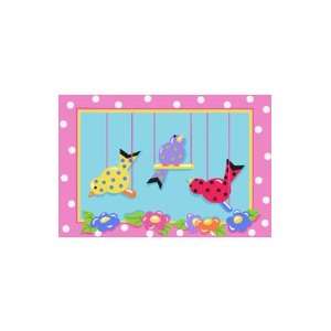  Fun Rugs Swingin Chicks 3 3 x 4 11 pink Area Rug: Home 