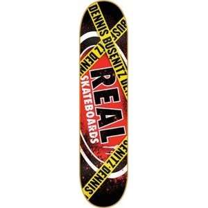 Real Dennis Busenitz Caution Large Skateboard Deck   8.12 