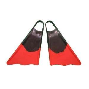  Ally Floating Swim Fins Black/Red Medium Large (9 10.5 