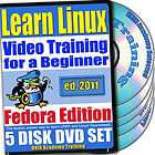 Learn Linux, 5 DVD Video Training Fedora Set, Ed. 2011