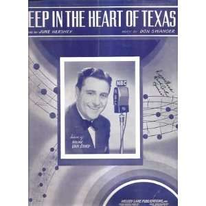  Sheet Music Deep In The Heart Of Texas Wayne Van Dyne 199 