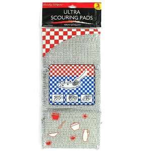  Bulk Buys HT166 3Pk Silver Scrubber   Pack of 72