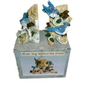   Decorated Polyresin Blue Jay Bookends Case Pack 24 