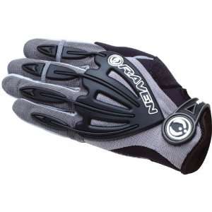    Raven Grey Morphion Gel Paintball Gloves