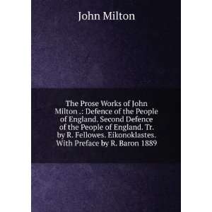   . With Preface by R. Baron 1889 John Milton  Books