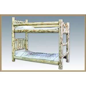   MWBB Twin Twin Bunk Kids Bed, Ready to Finish