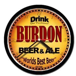  BURDON beer and ale cerveza wall clock: Everything Else