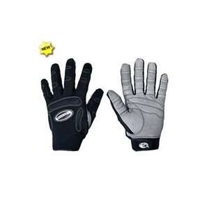  Bionic Full Finger Fitness Gloves   Large Black 