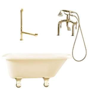   Brighton Deck Mounted Faucet Package Soaking Tub: Home Improvement