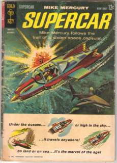 Supercar TV Series Comic Book #1, Gold Key 1962 GOOD+  