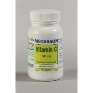  McKesson Vitamin C Supplement 500mg Tablets   100/Bottle 
