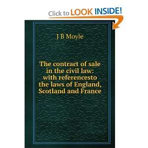   laws of England, Scotland and France (9785877236882) J B Moyle Books