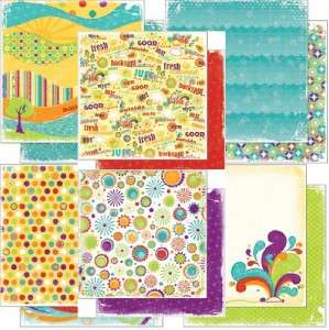   Sheets Bo Bunny Summer Water Scrapbook BOBUNNY SUNKISSED PAPERS  
