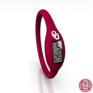  Oklahoma Sooners NCAA Digital Silicone Watch (Red): Sports 