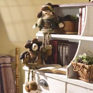 Plush Camouflage Snowman Shelf Sitter   Party Decorations & Room Decor 