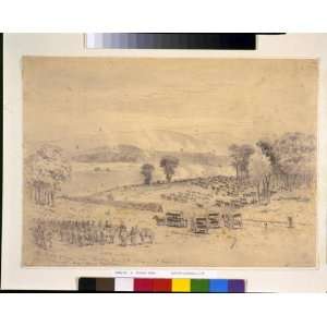  Drawing The battle of Cross Keys  Sunday June 7th 1862 