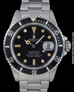 ROLEX TRANSITIONAL SUBMARINER 16800 1981  