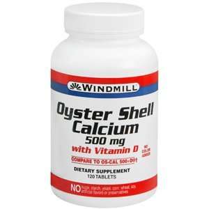  WINDMILL OYSTER SHELL CALC W/D 500MG 120Tablets Health 