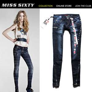 NEW HOT Stunning Rivet Slim MISS SIXTY Lady Cool Jeans  