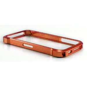  Iphone 4/4S Aluminum Bumper Case (Orange): Cell Phones 