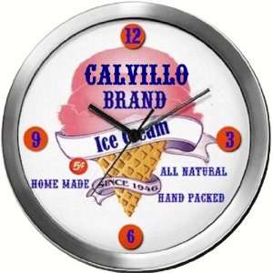  CALVILLO 14 Inch Ice Cream Metal Clock Quartz Movement 