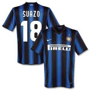 10 11 Inter Milan Home Jersey + Suazo 18 (Fan Style)  