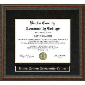  Bucks County Community College Diploma Frame: Sports 