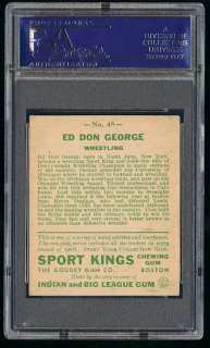 1933 Goudey Sport Kings Wrestling Ed Don George #40 PSA 5 EX (PWCC 