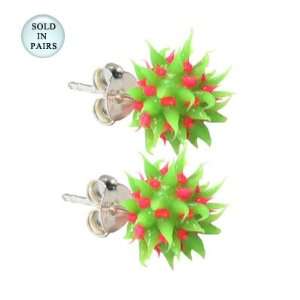  Ear Studs   Ball with Spikes   AS44 Jewelry