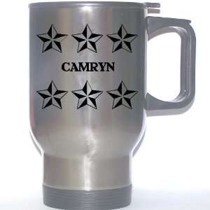  Personal Name Gift   CAMRYN Stainless Steel Mug (black 