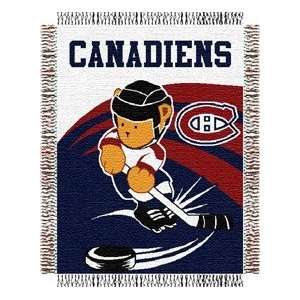  Montreal Canadiens Woven NHL Throw   36 x 46 Home 
